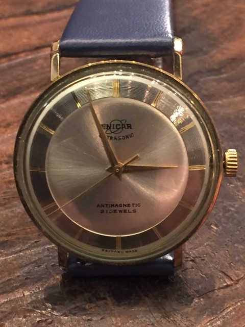 時計修理事例・エニカ・ultrasonic・手巻き・1960年代製 | 福岡市東区