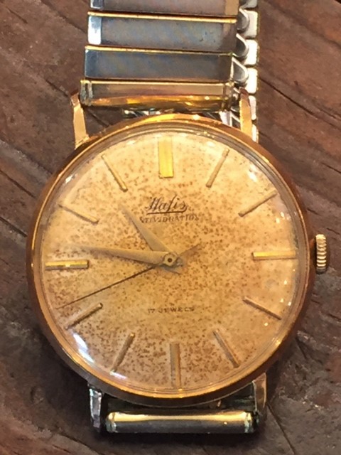 時計修理事例・ハフィス・スイス・手巻き・1950年代製 | 福岡市東区 