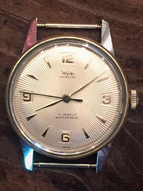 時計修理事例・WYLER{ワイラー}インカフレックス・手巻き・1960年代製
